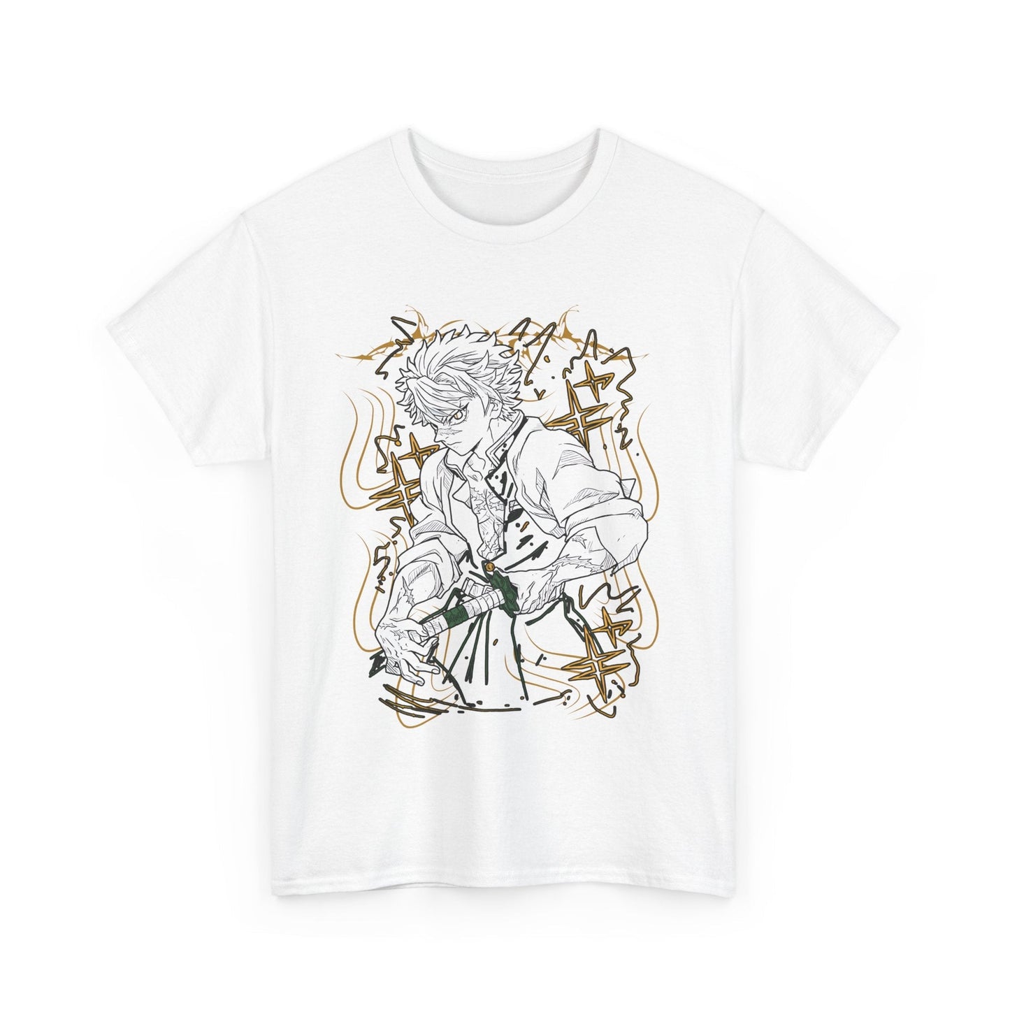 Sanemi Shinazugawa Demon Slayer T-Shirt – 100% Cotton Anime Tee for Demon Slayer Fans