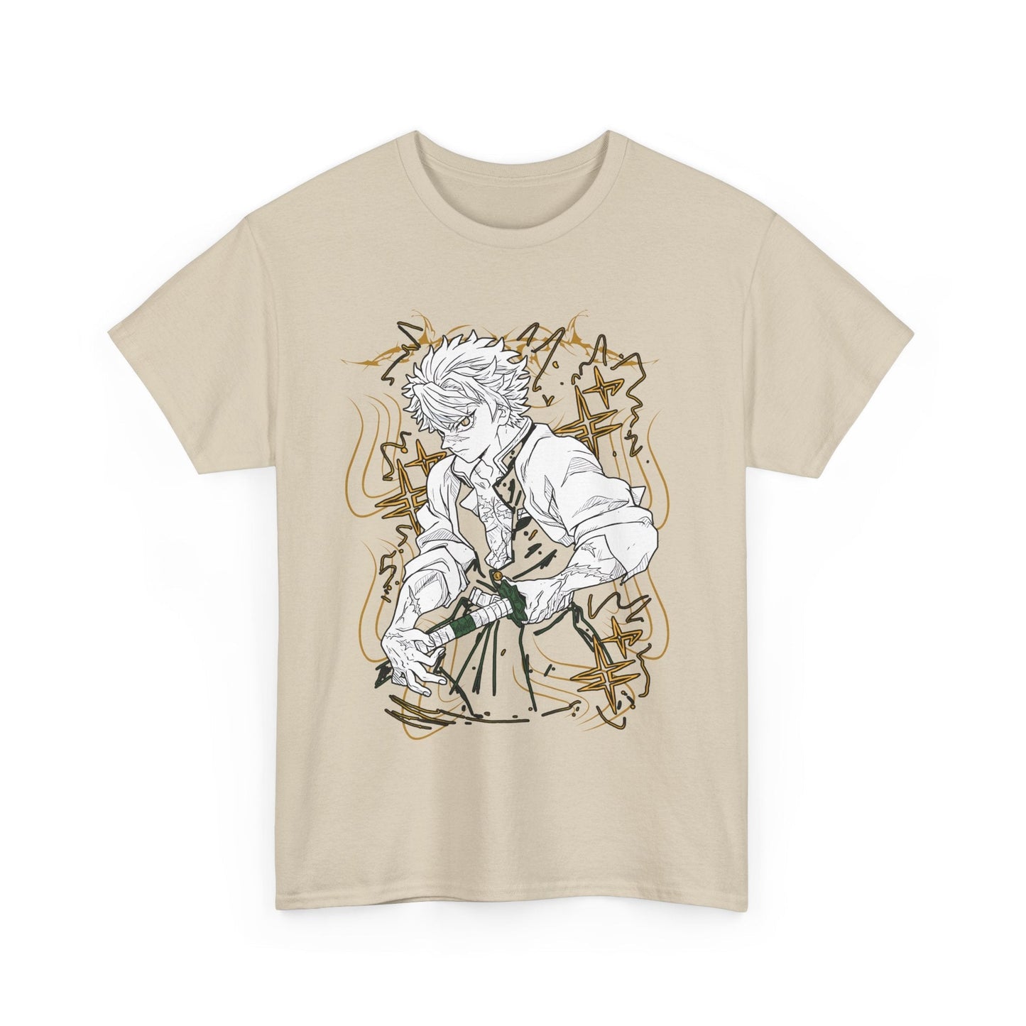 Sanemi Shinazugawa Demon Slayer T-Shirt – 100% Cotton Anime Tee for Demon Slayer Fans