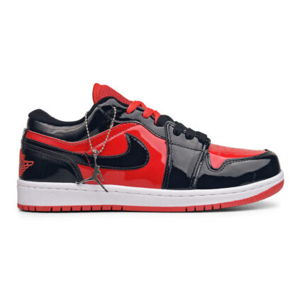 Air Jordan Low Premium (Preto/Vermelho/Verniz)
