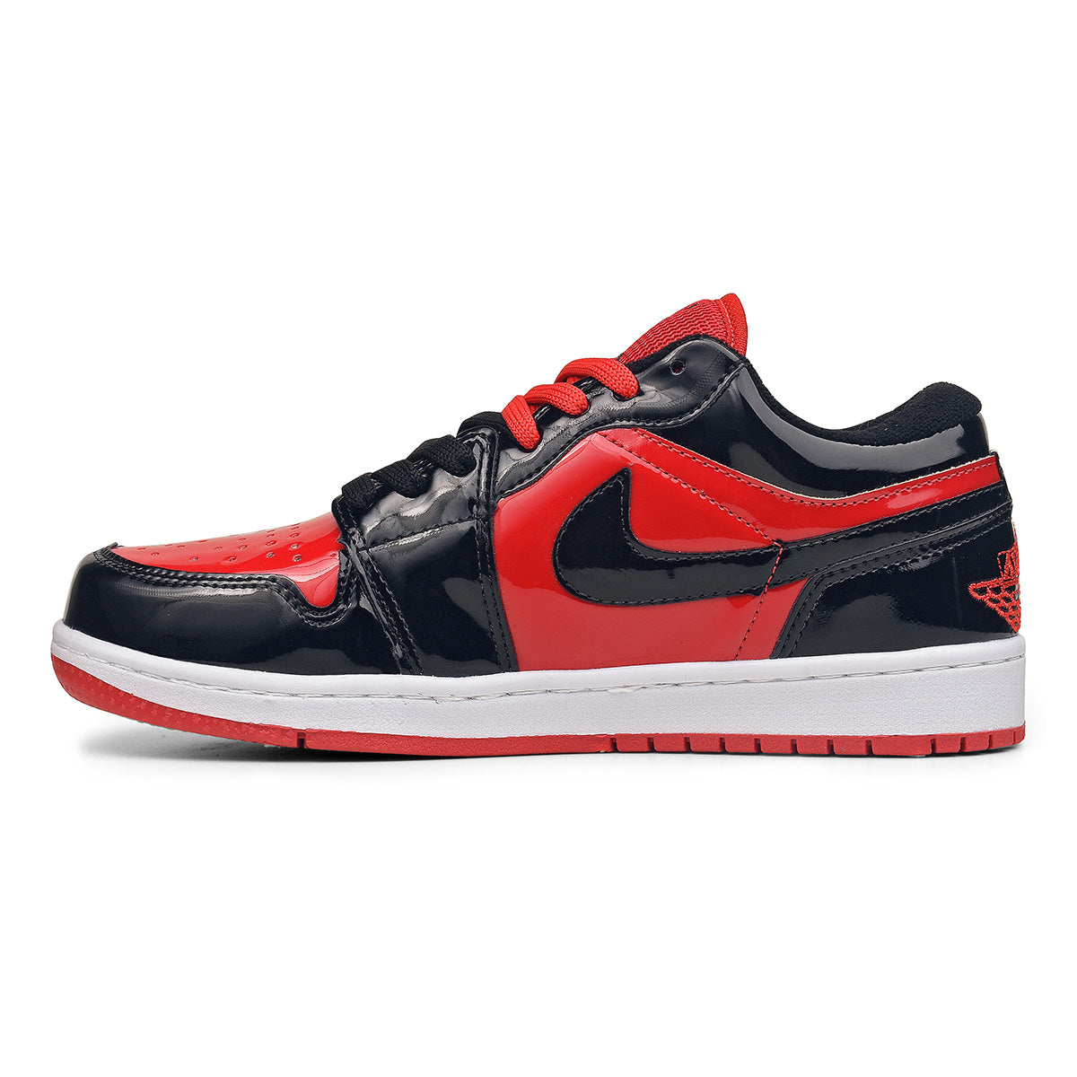 Air Jordan Low Premium (Preto/Vermelho/Verniz)