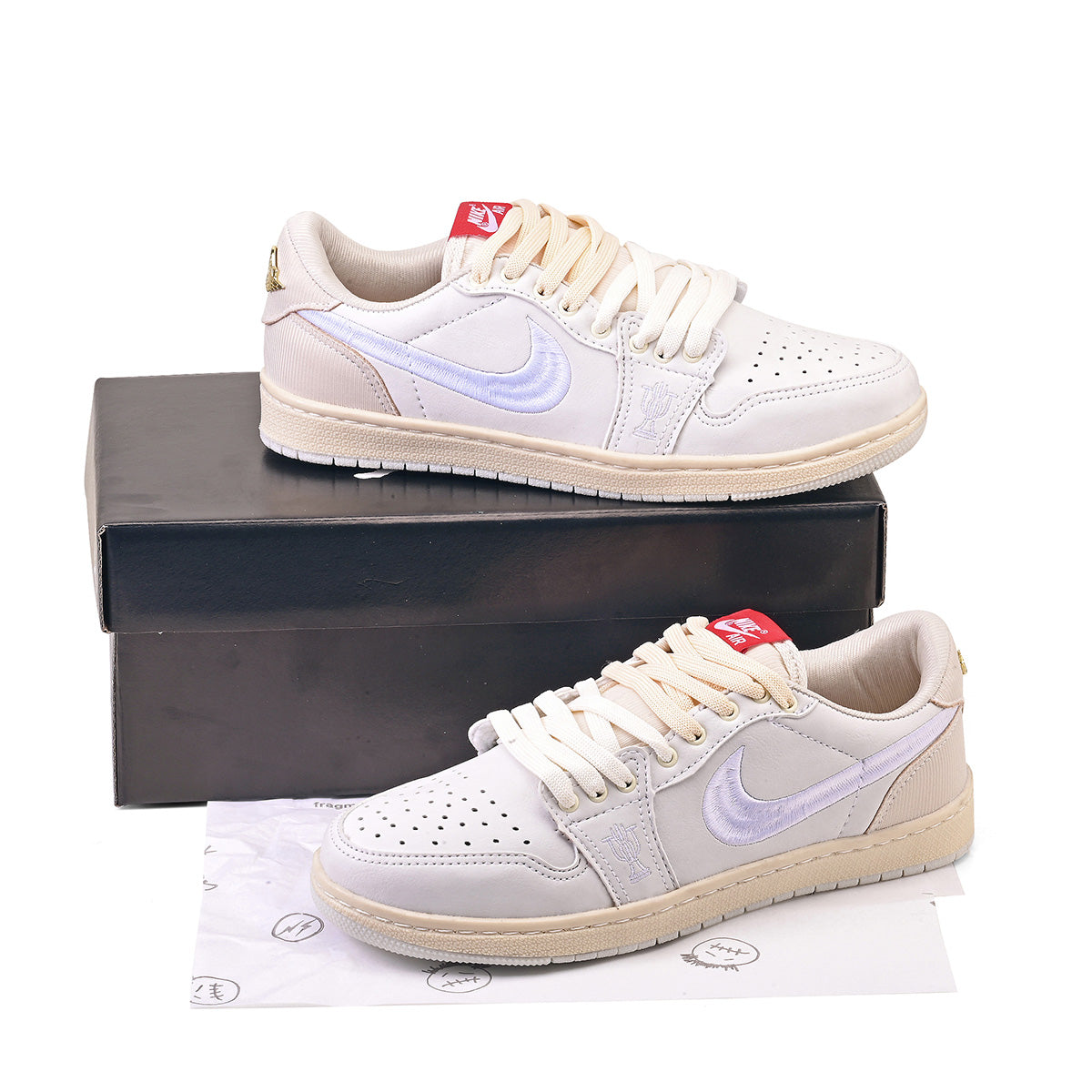 Air Jordan 1 Retro Low OG Trophy Room Away (Branco/Off White)
