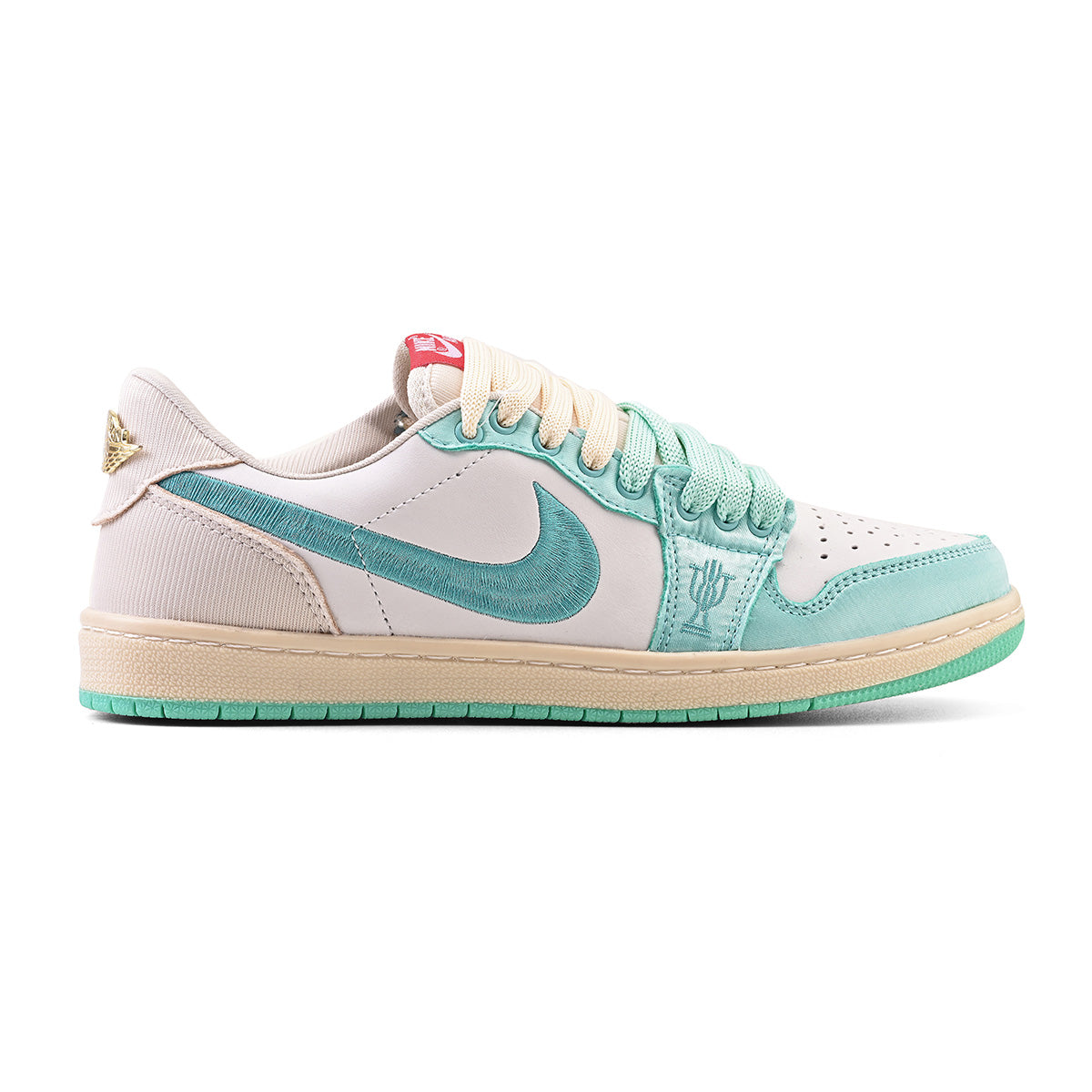 Air Jordan 1 Retro Low OG Trophy Room Away (Branco/Verde Água)