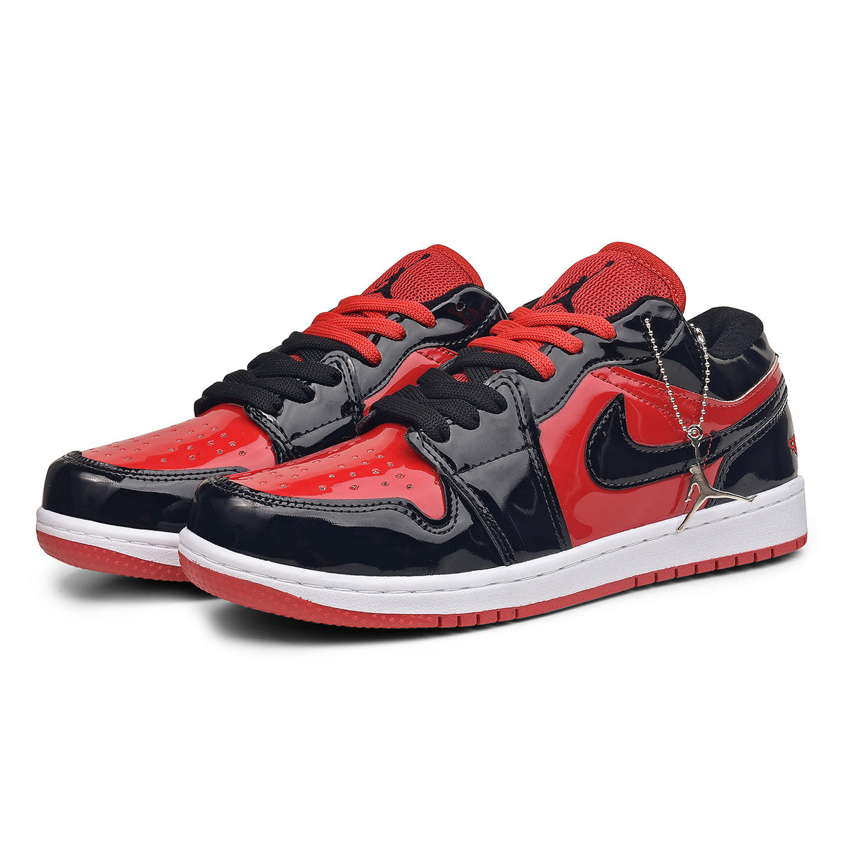 Air Jordan Low Premium (Preto/Vermelho/Verniz)