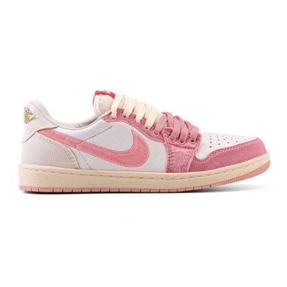 Nike Air Jordan 1 Retro Low OG Trophy Room Away (Branco/Rosa)