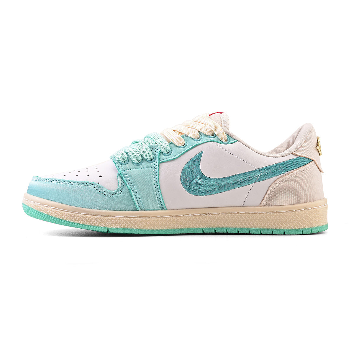 Nike Air Jordan 1 Retro Low OG Trophy Room Away (Branco/Verde Água)